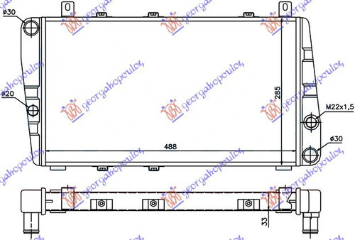 Radiator Apa - Skoda Favorit 1989 , 115610500