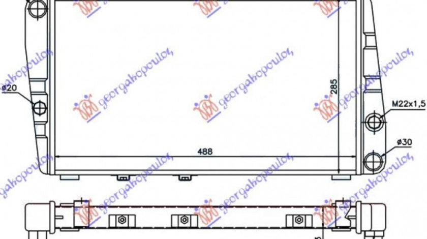 Radiator Apa - Skoda Felicia 1994 , 6u0121251