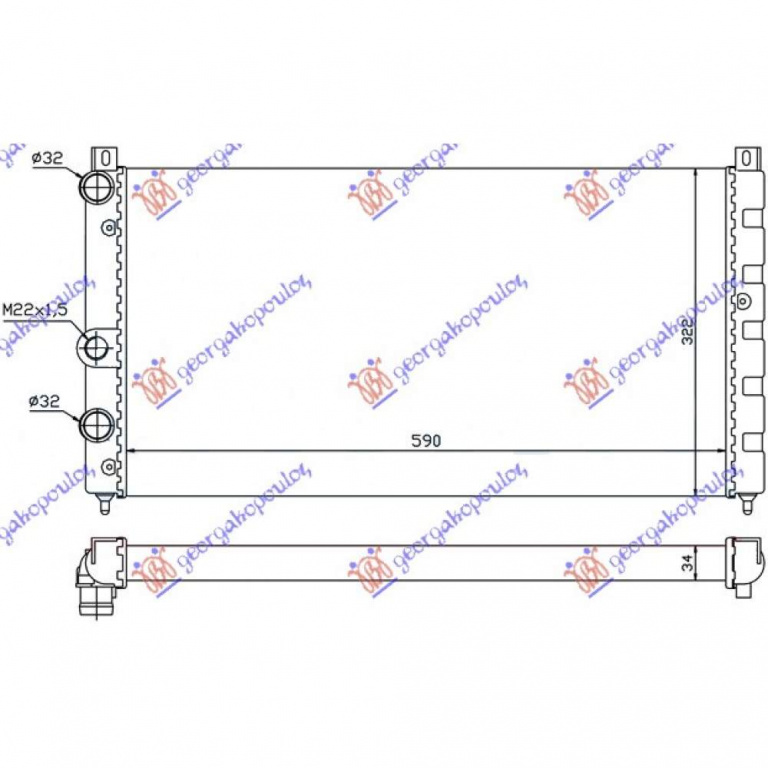 Radiator Apa - Skoda Felicia Combi-S.W 1994