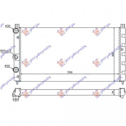 Radiator Apa - Skoda Felicia Combi-S.W 1994