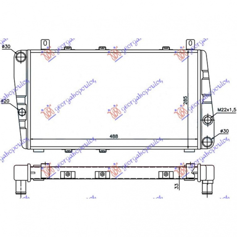 Radiator Apa - Skoda Felicia Pick-Up 1994 , 115610500