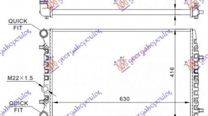 Radiator Apa - Skoda Roomster 2010 , 6q0121253k