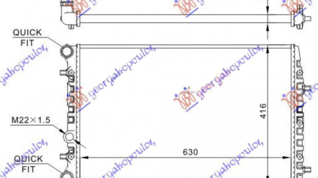 Radiator Apa - Skoda Roomster-Praktik 2006 , 6r0121253a