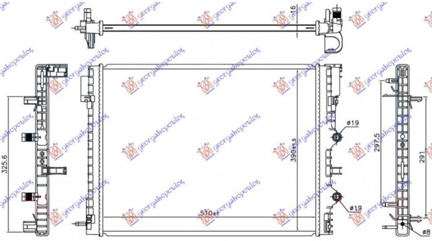 Radiator Apa - Smart Forfour 2015 , 4535000003