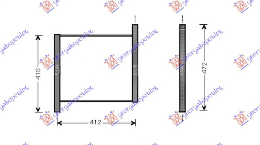 Radiator Apa - Smart Fortwo 1998 , 0003428v006