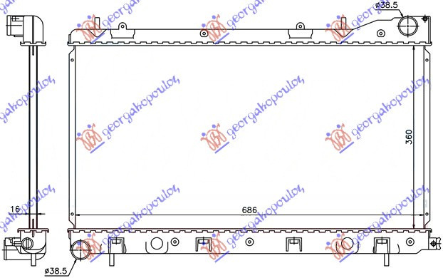 Radiator Apa - Subaru Forester 2002 , 45111-Sa020