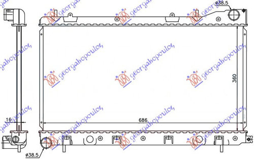 Radiator Apa - Subaru Forester 2002 , 45111-Sa020
