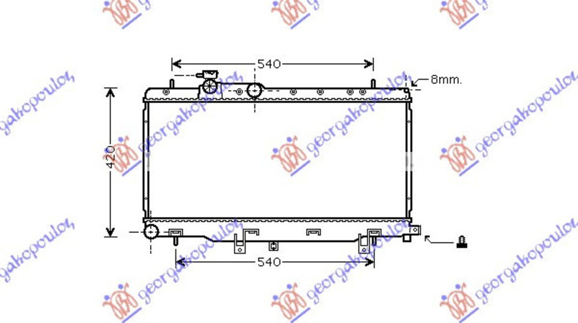 Radiator Apa - Subaru Impreza 2001 , 45111fe101