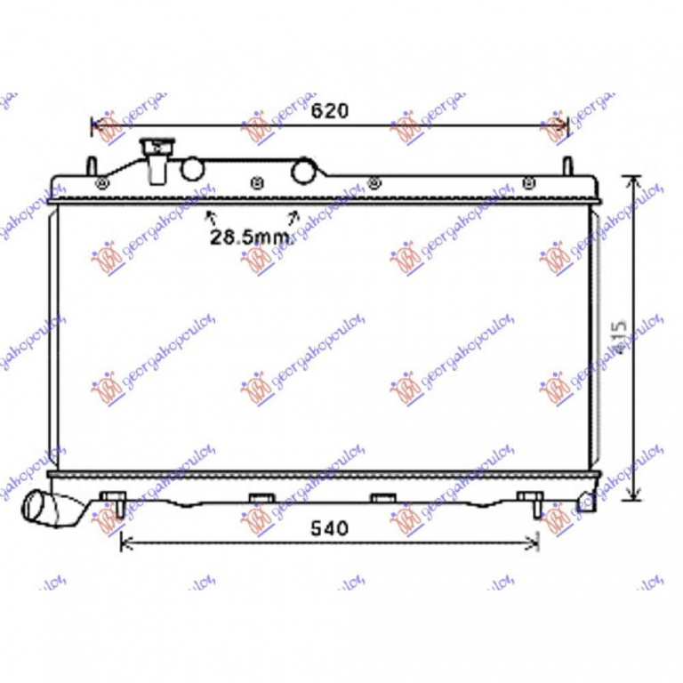 Radiator Apa - Subaru Impreza 2012 , 45119-Ag080