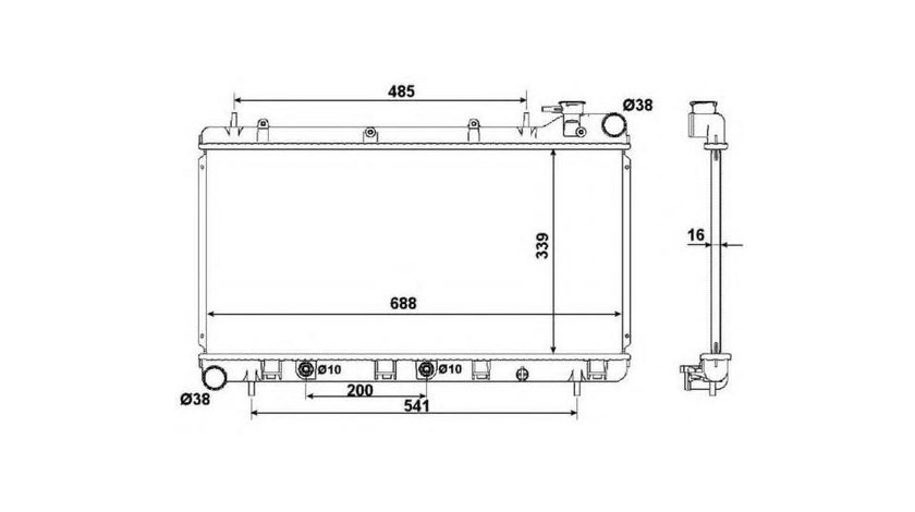 Radiator apa Subaru IMPREZA combi (GF) 1992-2000 #3 128016