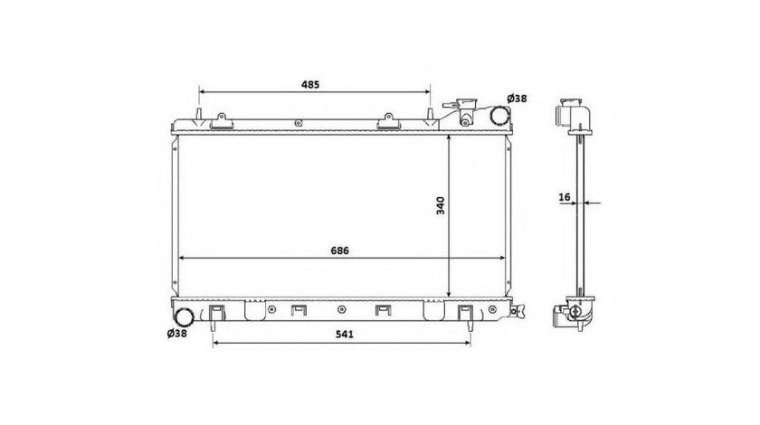 Radiator apa Subaru IMPREZA limuzina (GC) 1992-2000 #3 128011