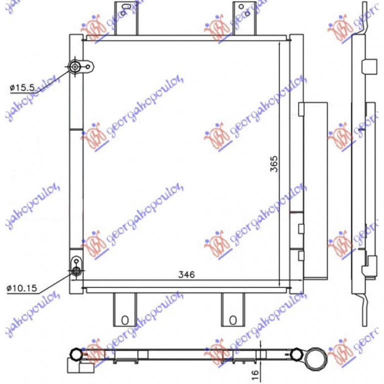 Radiator Apa - Subaru Justy 2005 , 16400b1020