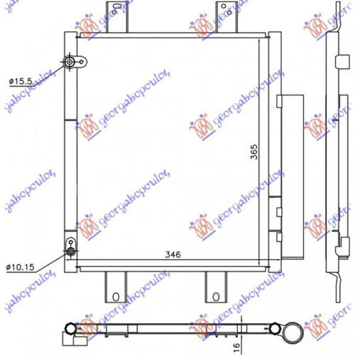 Radiator Apa - Subaru Justy 2005 , 16400b1020