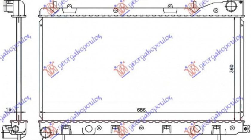 Radiator Apa - Subaru Justy G3x 2003 , 1300220