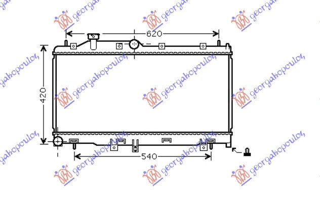 Radiator Apa - Subaru Legacy/Outback 2004 , 45111-Ag000