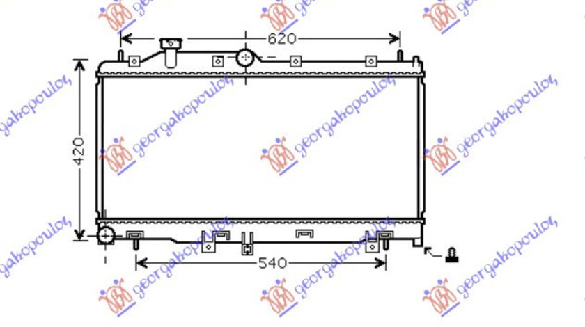 Radiator Apa - Subaru Legacy/Outback 2004 , 45111-Ag000