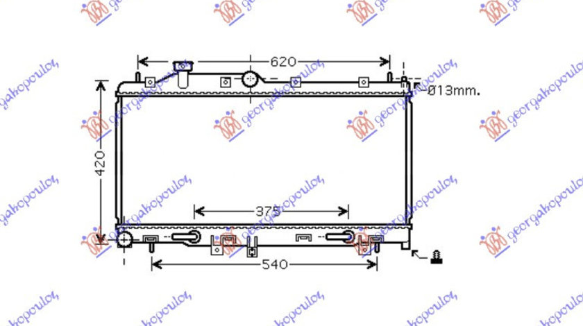 Radiator Apa - Subaru Legacy/Outback 2004 , 45111ag00a