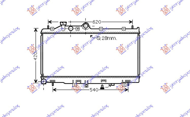 Radiator Apa - Subaru Legacy/Outback 2010 , 45119-Aj070