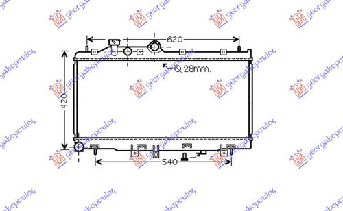 Radiator Apa - Subaru Legacy/Outback 2010 , 45119-Aj070