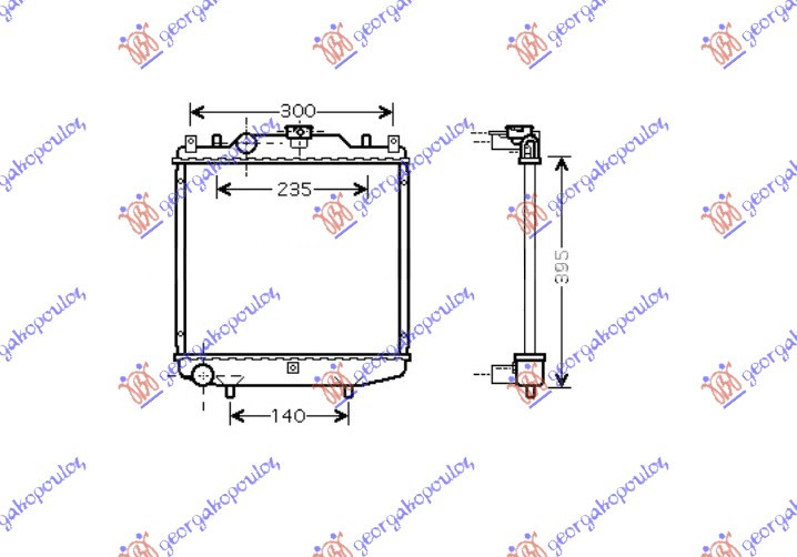 Radiator Apa - Suzuki Alto 1995 , 1770060d40