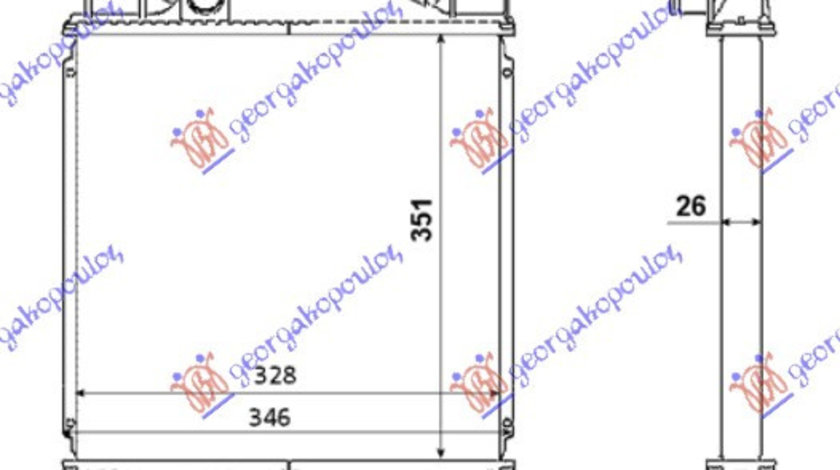 Radiator Apa - Suzuki Swift H/B 1990 , 1770071c00