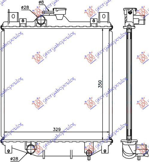 Radiator Apa - Suzuki Swift H/B 1996 , 1.77e+06