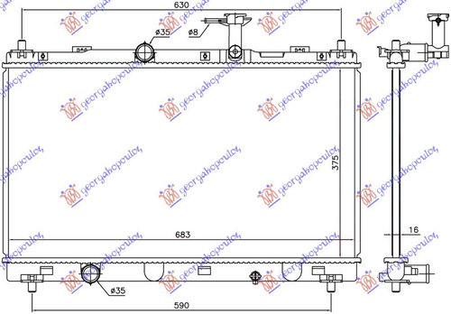 Radiator Apa - Suzuki Sx4 S-Cross 2013 , 1770061m00