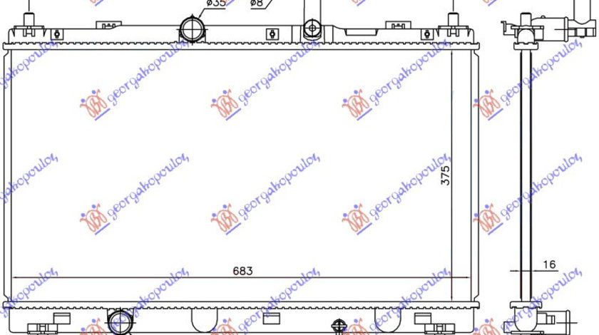 Radiator Apa - Suzuki Sx4 S-Cross 2013 , 1770061m00