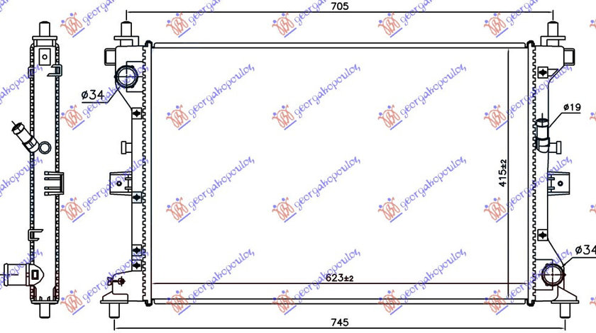 Radiator Apa - Suzuki Sx4 S-Cross 2013 , 1770062m00