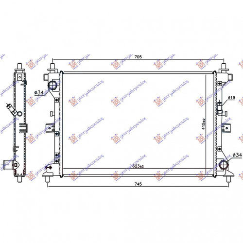 Radiator Apa - Suzuki Sx4 S-Cross 2016 , 1770062m00