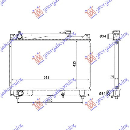 Radiator Apa - Suzuki Vitara 4 Usi 1992 , 1.77e+06