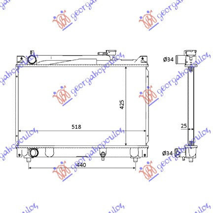 Radiator Apa - Suzuki Vitara 4 Usi 1992 , 1.77e+06