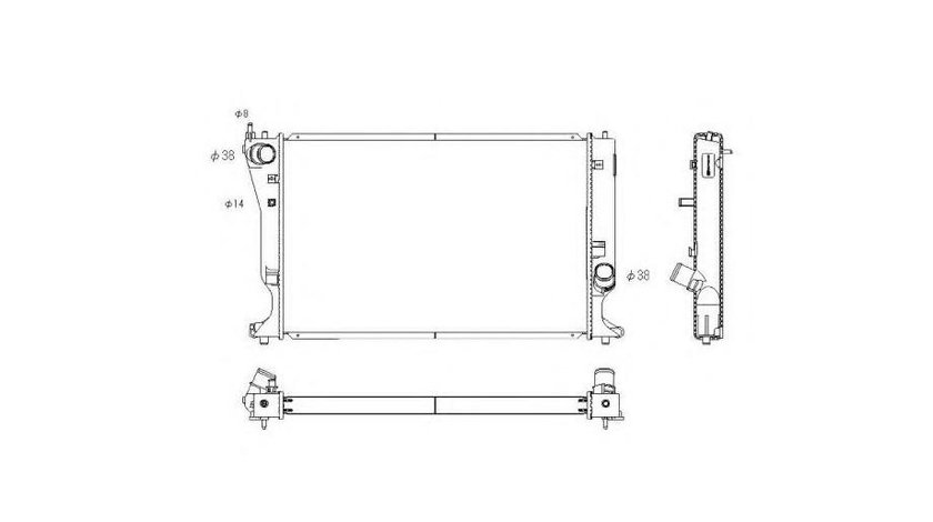 Radiator apa Toyota AVENSIS Combi (T25) 2003-2016 #2 164000R011