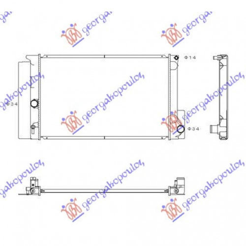 Radiator Apa - Toyota Avensis (T27) 2008 , 16400-0d400