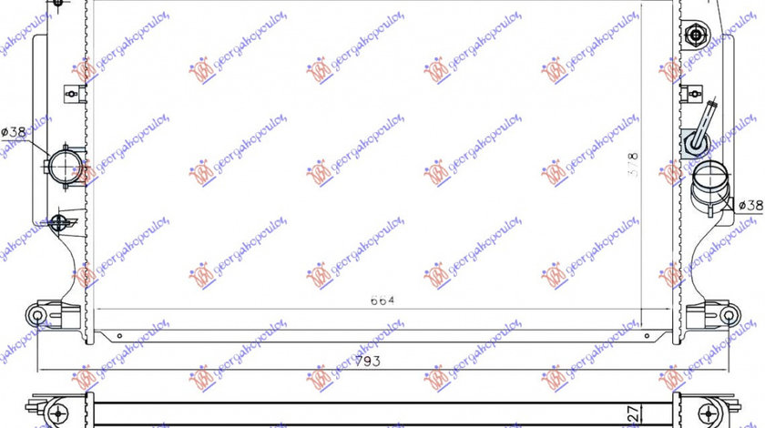 Radiator Apa - Toyota Avensis (T27) 2008 , 16400-0r070