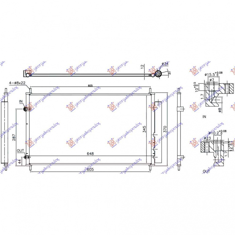 Radiator Apa - Toyota Avensis (T27) 2012 , 16400-0r070