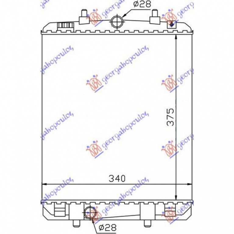Radiator Apa - Toyota Aygo 2006 , 1330p3
