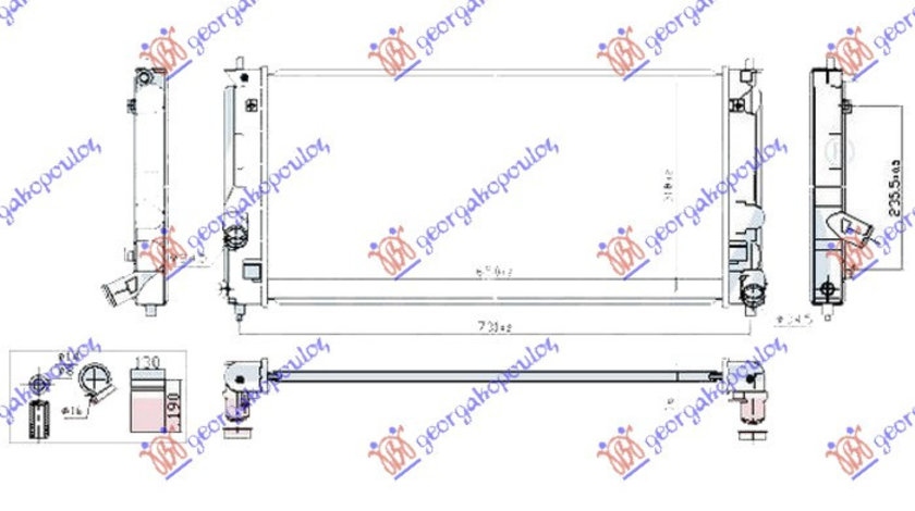 Radiator Apa - Toyota Celica 2001 , 16400-22060