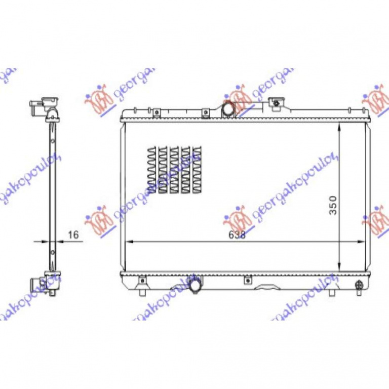 Radiator Apa - Toyota Corolla (E 10) H/B (3/5d) 1992 , 1640015451