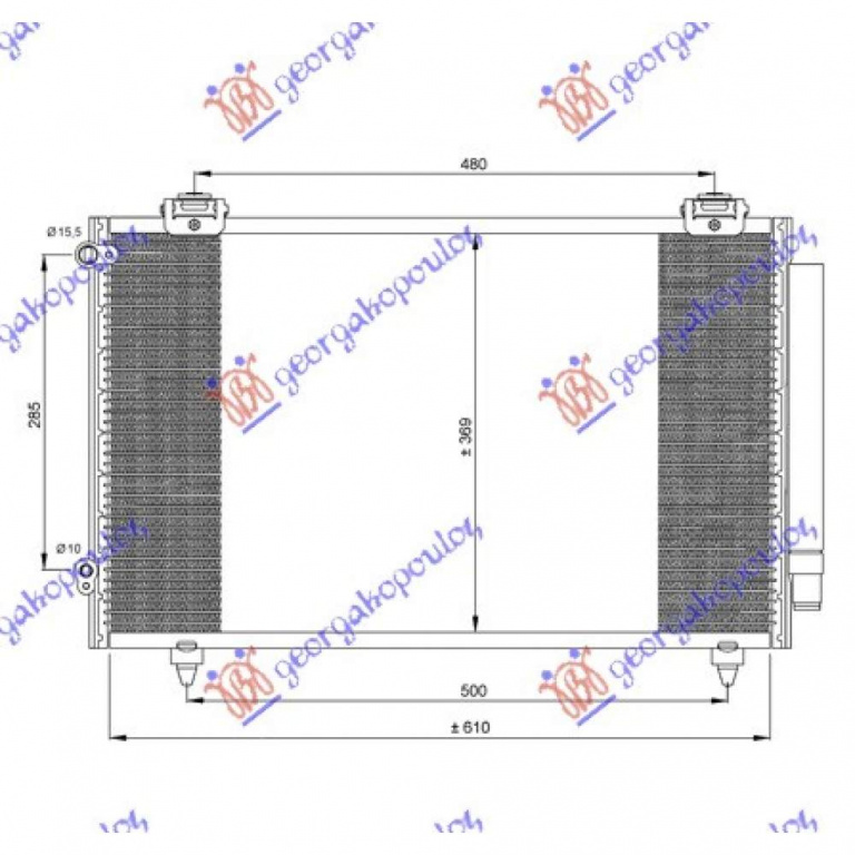 Radiator Apa - Toyota Corolla (E 12) H/B-L/B 2004 , 1640021160