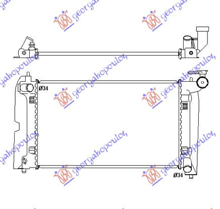 Radiator Apa - Toyota Corolla (E 12) Sdn 2002 , 16400-0d210