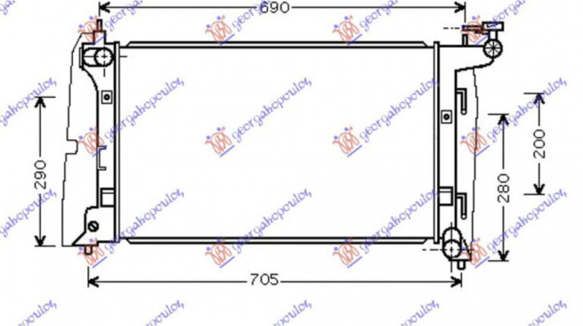 Radiator Apa - Toyota Corolla Verso 2002 , 1640021160