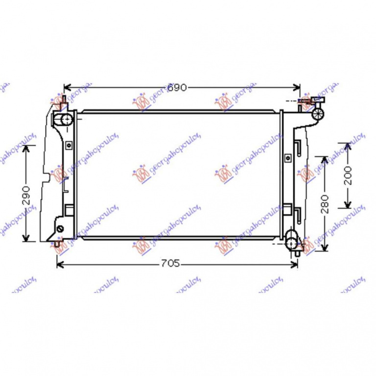Radiator Apa - Toyota Corolla Verso 2007 , 1640021160