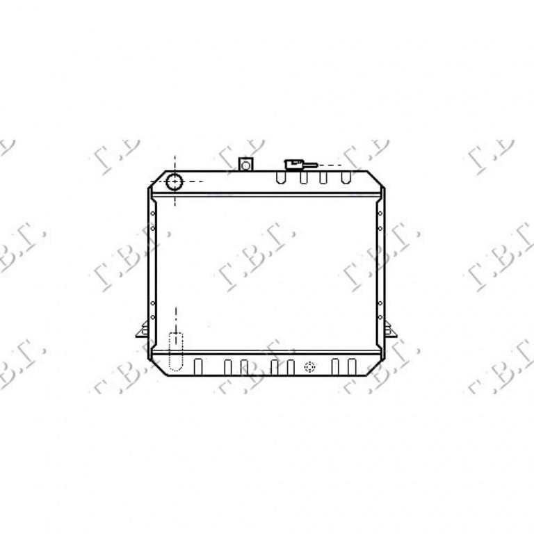 Radiator Apa - Toyota Hi-Ace (Yh 51) 1985 , 16400-54280