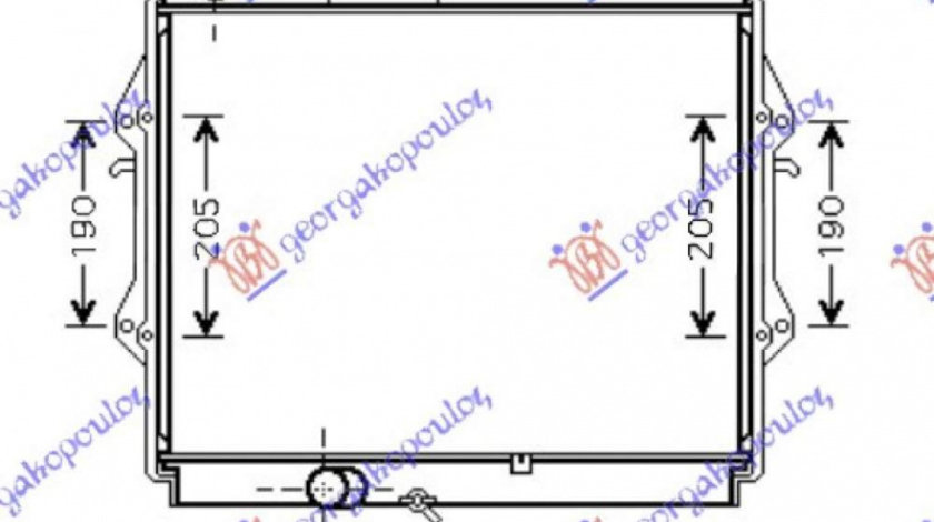 Radiator Apa - Toyota Hilux- 2 Usi/4usi 2001 , 16400-5b600