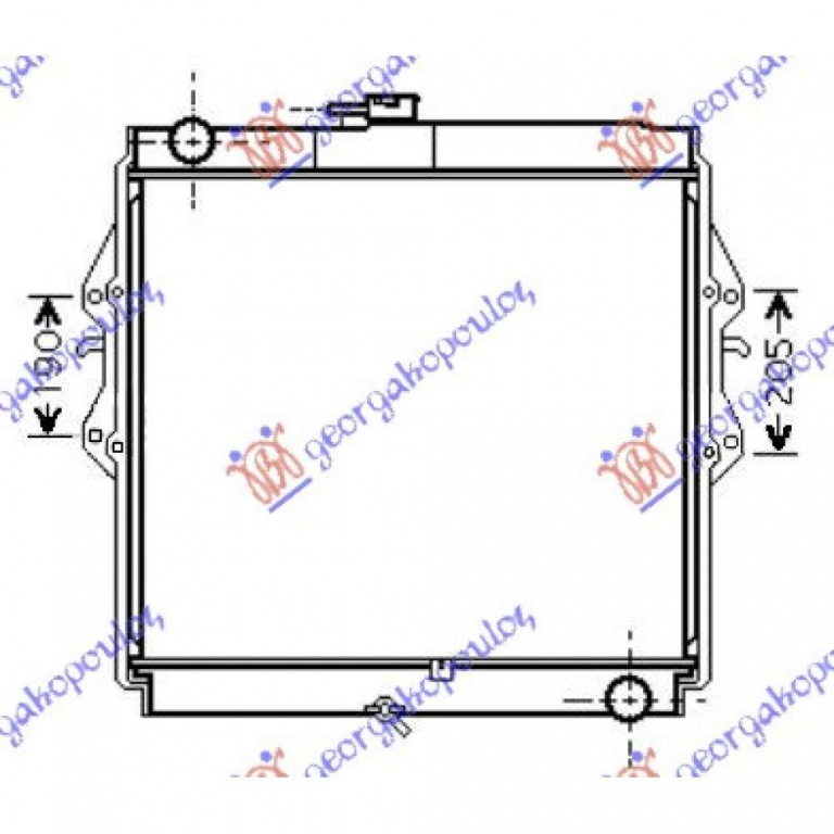 Radiator Apa - Toyota Hilux- 2 Usi/4usi 2009 , 164000l130