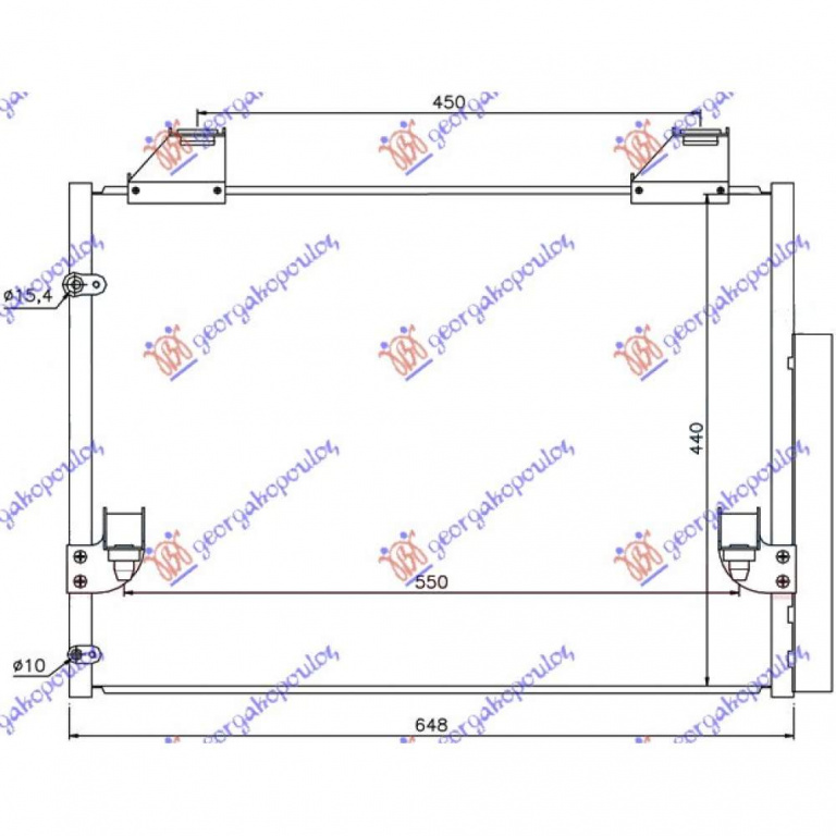 Radiator Apa - Toyota Hilux- 2 Usi/4usi 2012 , 164000l130