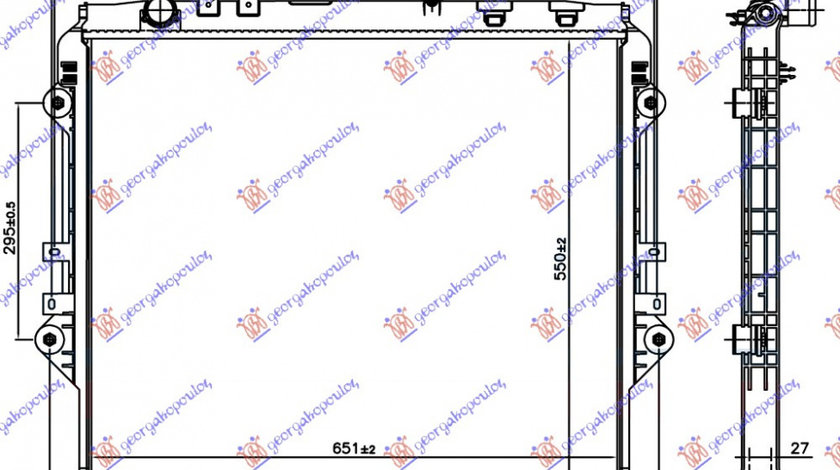 Radiator Apa - Toyota Hilux- 2 Usi/4usi 2015 , 164000l361