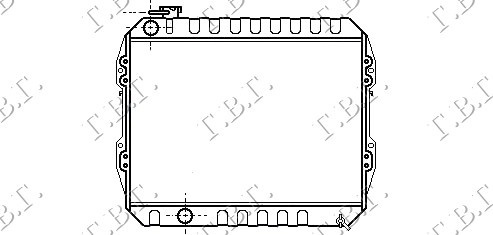 Radiator Apa - Toyota Hilux- (Yn 85) 2 Usi 1989 , 16400-54610
