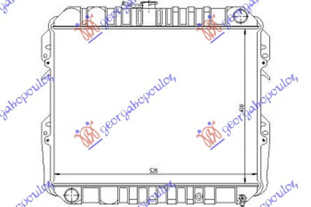 Radiator Apa - Toyota Hilux- (Yn 85) 2 Usi 1989 , 16400-71071